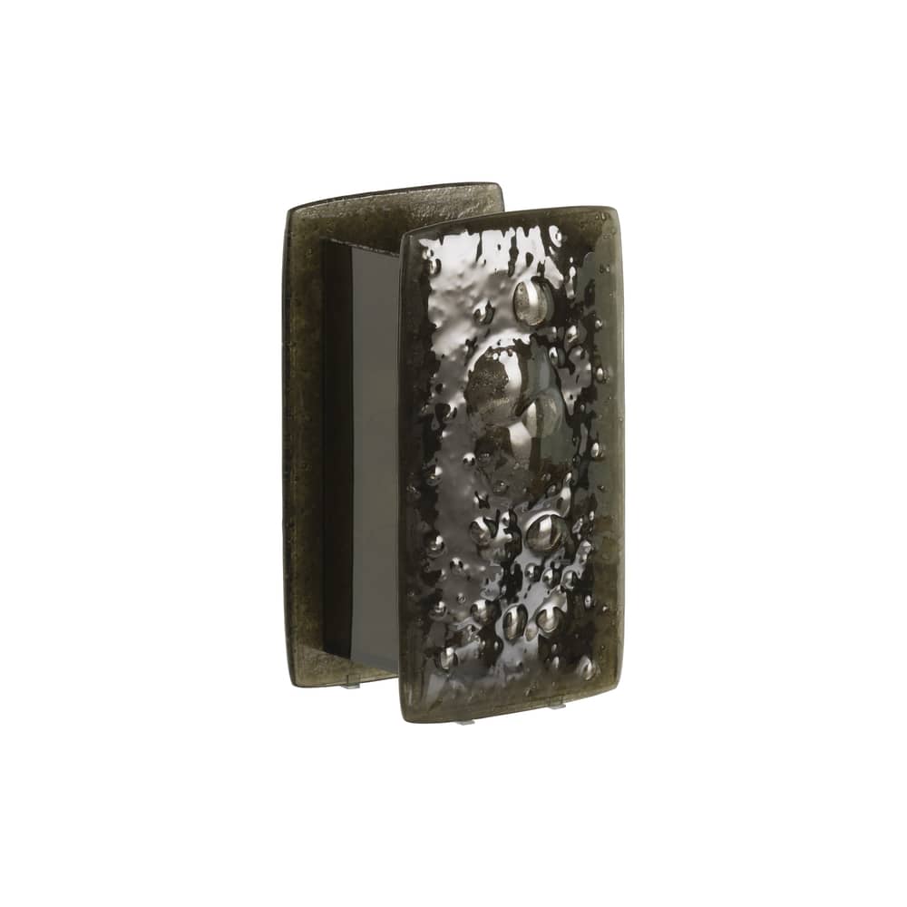 Vaso Opalia vetro marrone / 25 x 25 x H 43 cm - Glas Italia - Bronzo - Vetro