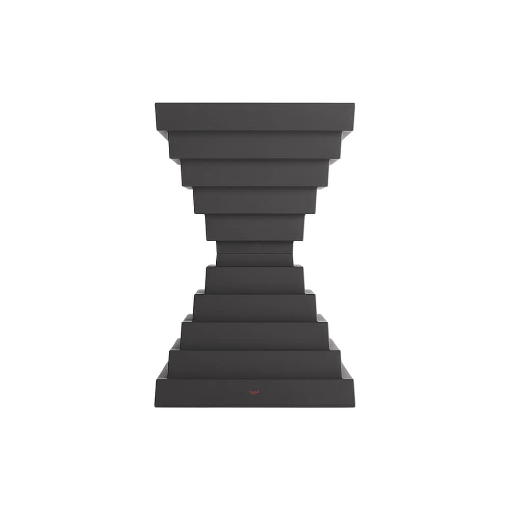 Hocker Prince OhOh plastikmaterial schwarz / Philippe Starck - Kartell - Anthrazitgrau - Recyceltes Polypropylen