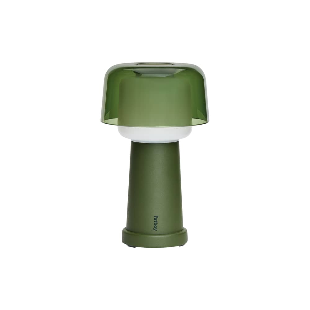 Lampe extérieur sans fil rechargeable Revolve LED vert - Fatboy - Vert mousse - Aluminium, Polycarbonate