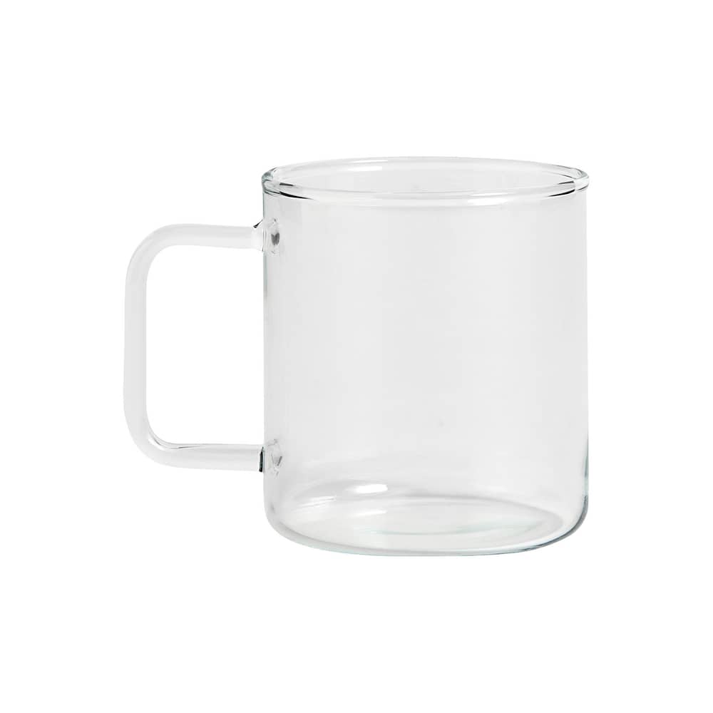 Mug  verre transparent / Verre borisilicate - 400 ml - Hay - Transparent - Verre borosilicaté