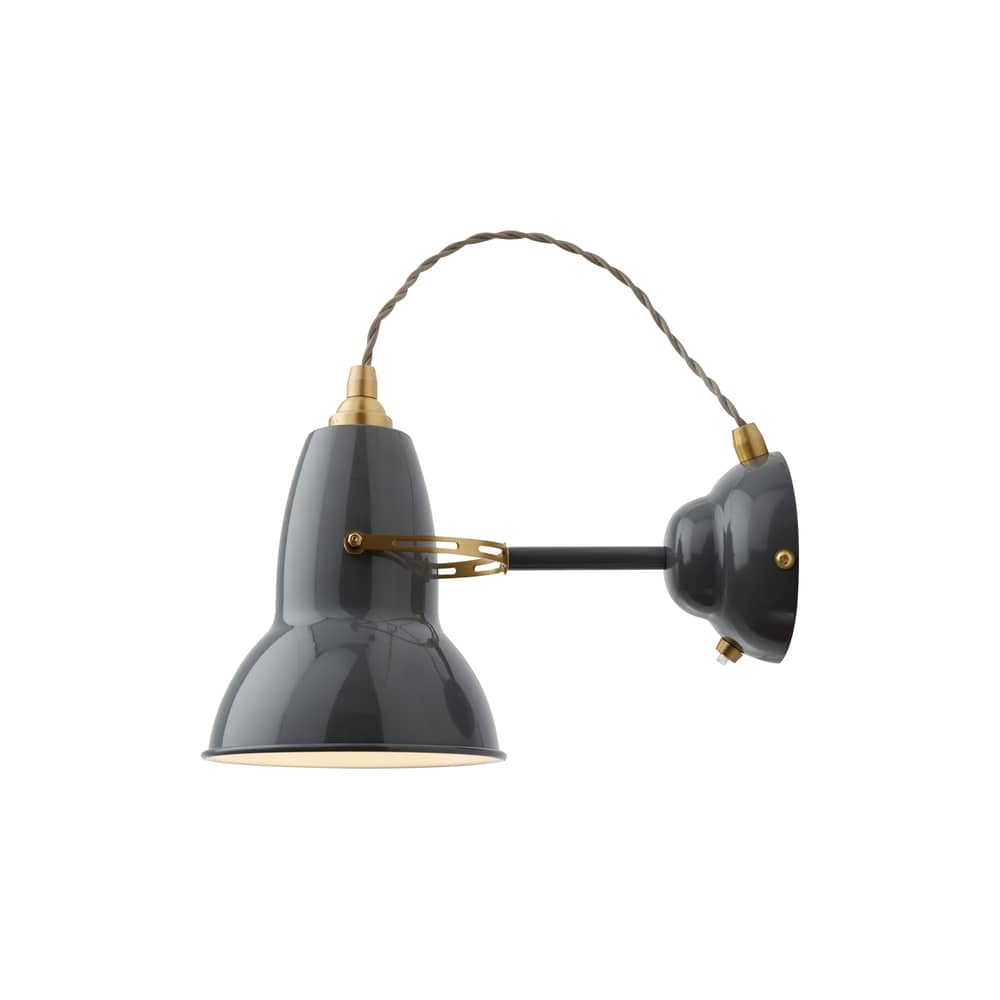 Applique Original 1227 Laiton - Anglepoise - Gris éléphant - Acier, Laiton