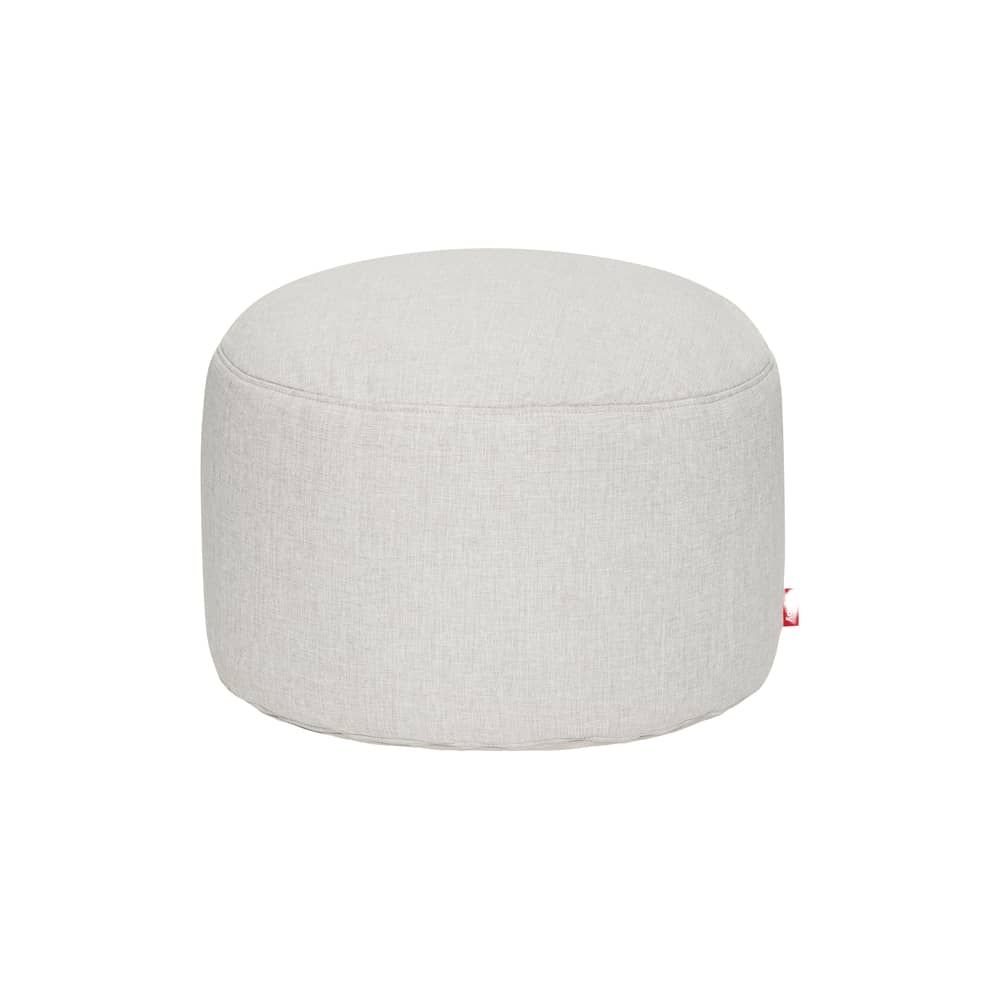 Pouf d\'extérieur Point Large Outdoor / Ø 70 x H 40 cm - Fatboy - Beige Mist - Polystyrène expansé, Tissu oléfine