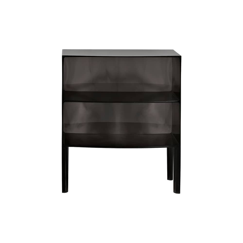 Kommode Ghost Buster plastikmaterial grau / B 68 x H 80 cm - Philippe Starck 2010 - Kartell - Rauch - PMMA