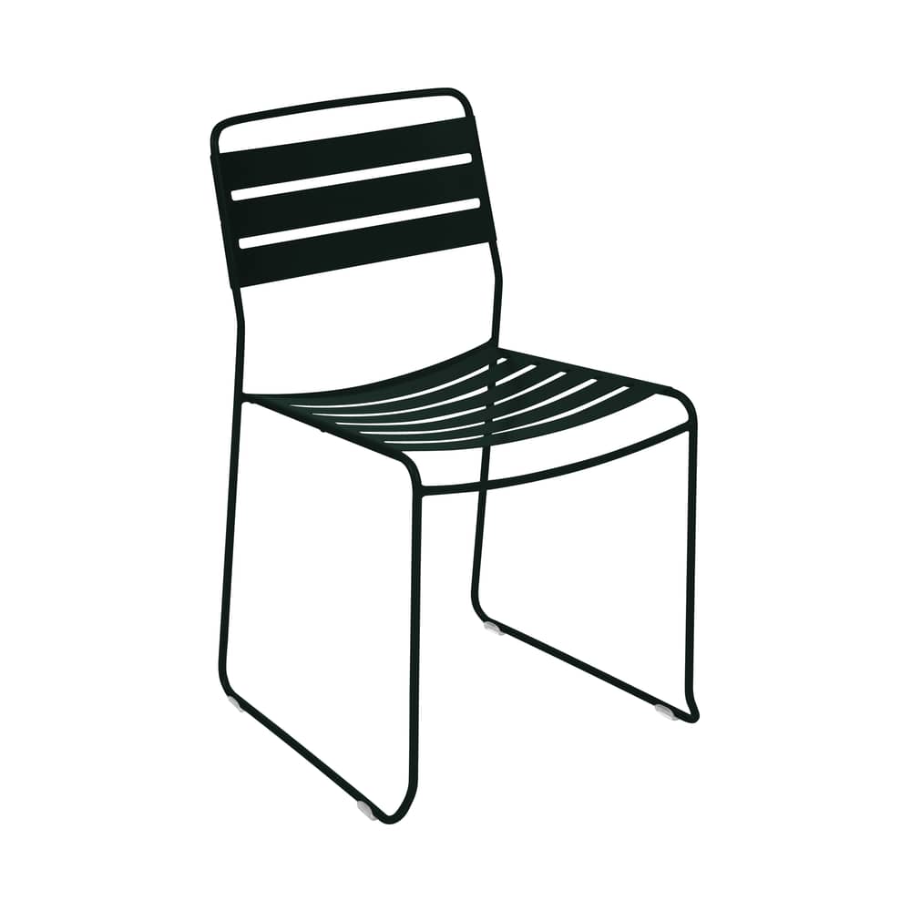 Stapelbarer Stuhl Surprising metall schwarz - Fermob - Lakritz - Stahl