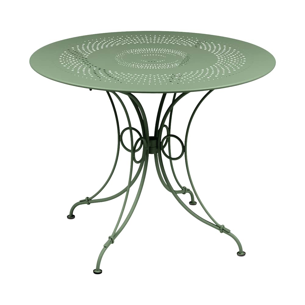 Table ronde 1900 / Ø 96 cm - Trou parasol / 5 personnes - Fermob - Cactus - Acier