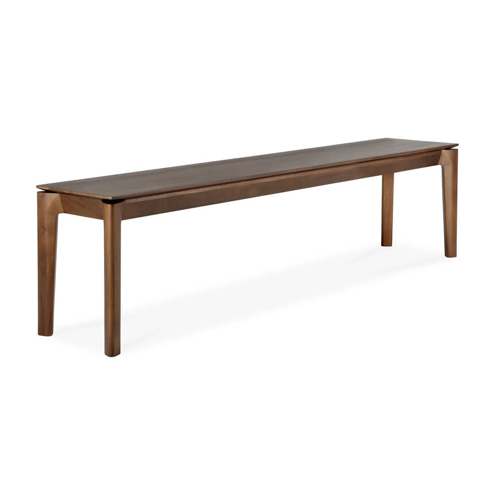 Banc Bok bois marron / L 186 cm - Teck massif - Ethnicraft - Teck brun - Teck massif