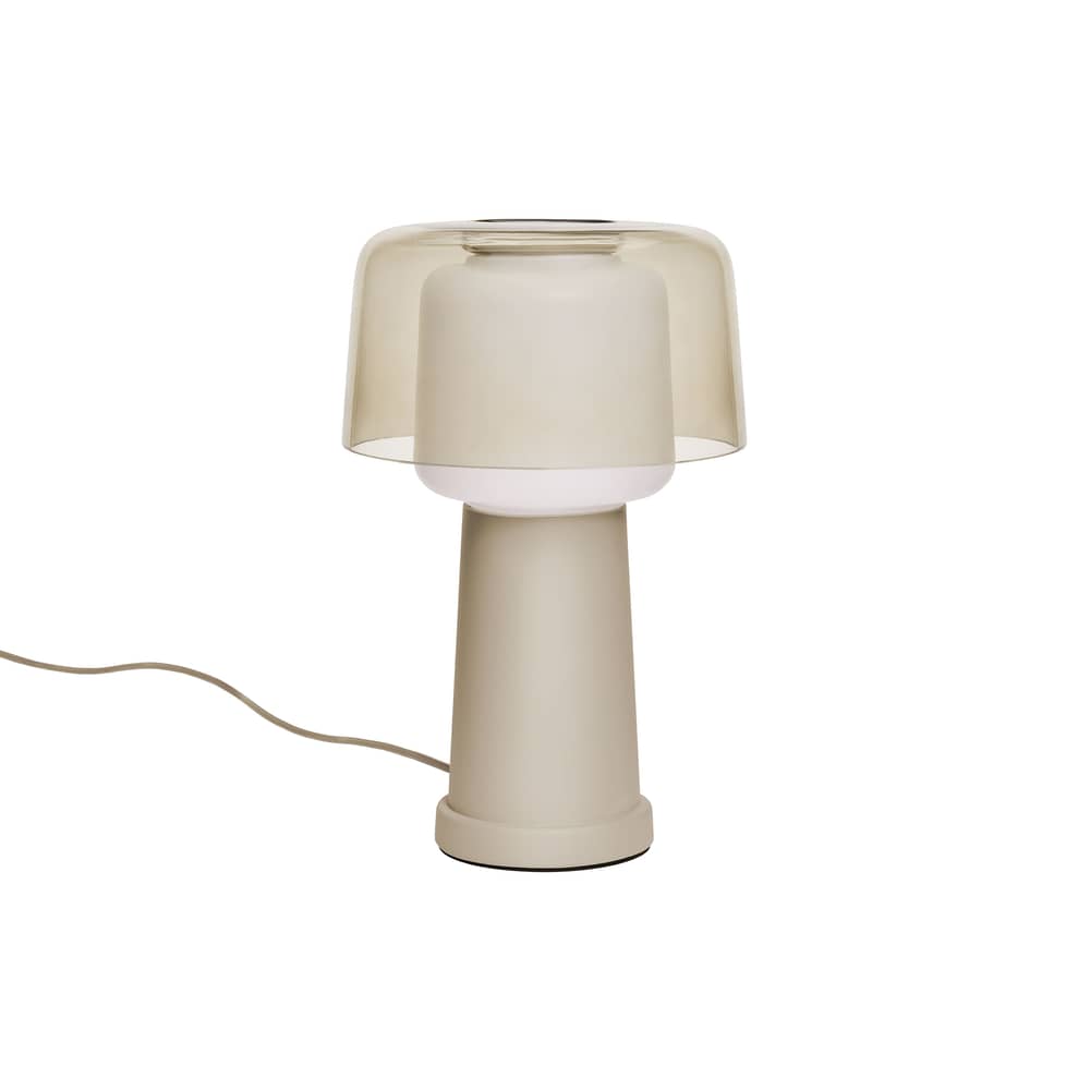 Lampe de table Revolve verre beige - Fatboy - Argile - Aluminium, Verre soufflé bouche
