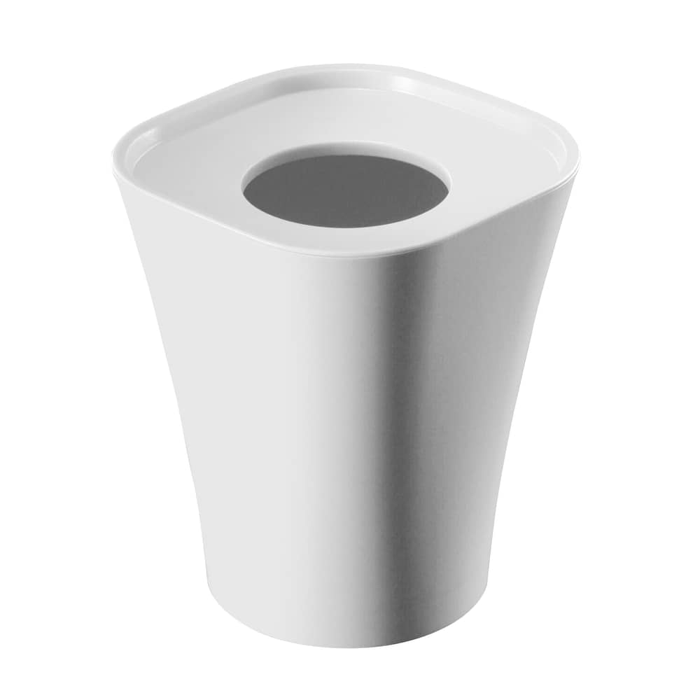 Poubelle Trash plastique blanc / H 36 cm - Jasper Morrison, 2005 - Magis - Blanc cassé - Polypropylène