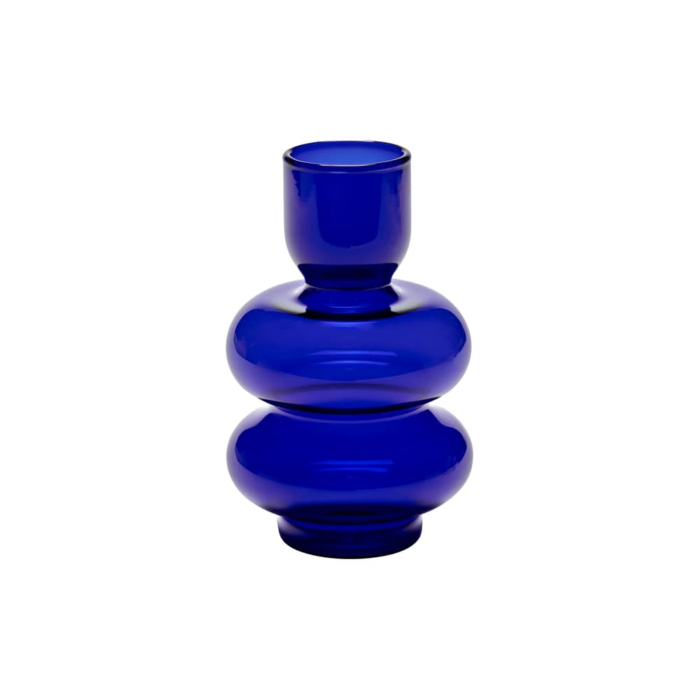 Vase Bubble verre bleu / H 15 cm - Serax - Bleu - Verre borosilicaté