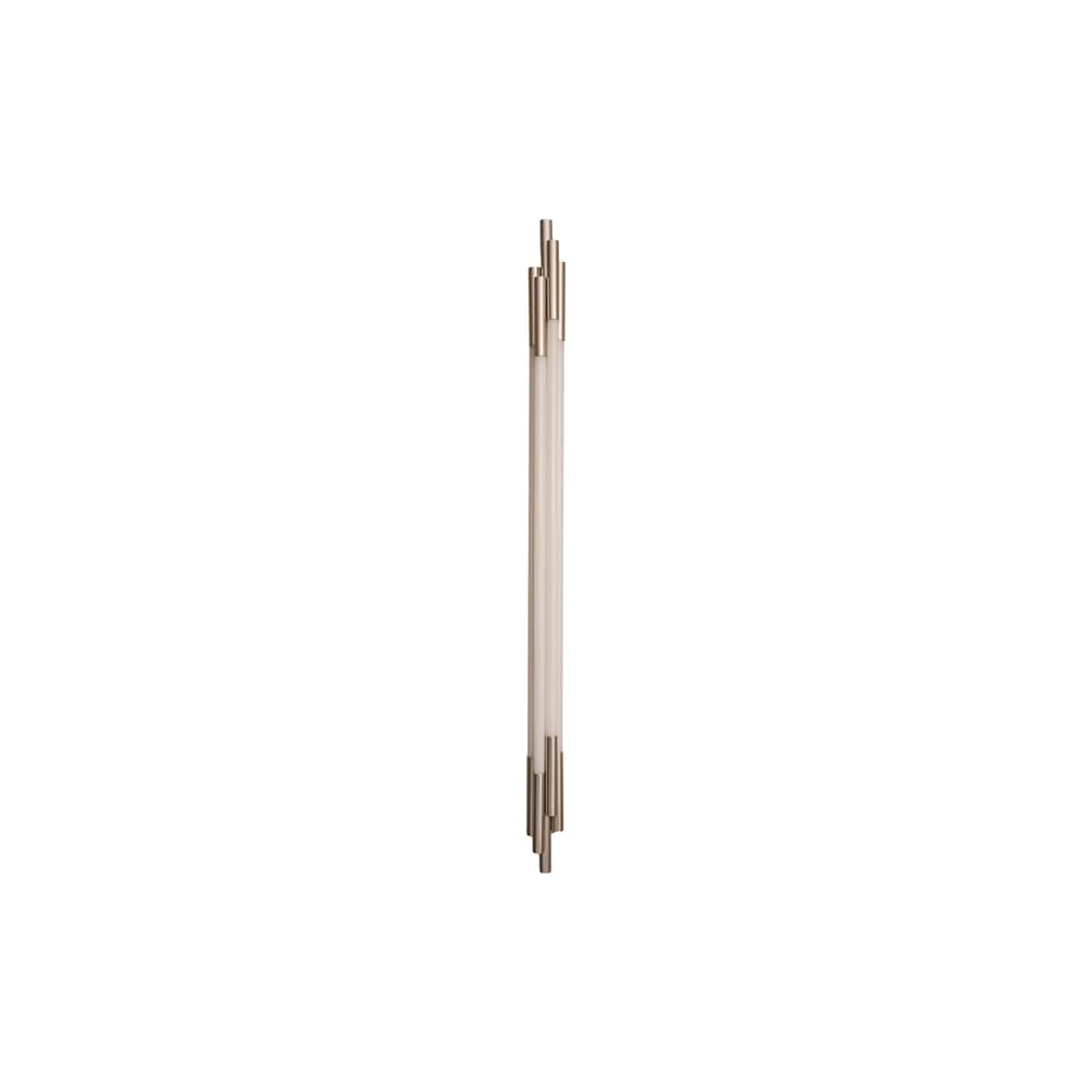 Wandleuchte ORG Large glas weiß / LED – L 150 cm - DCW éditions - Nickel & Weiß - Aluminium, Opalglas