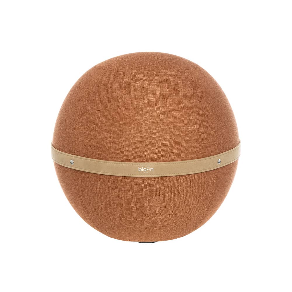 Pouf Original / Siège ergonomique - Ø 55 cm / Tissu chiné - BLOON PARIS - Terracotta - PVC, Tissu polyester