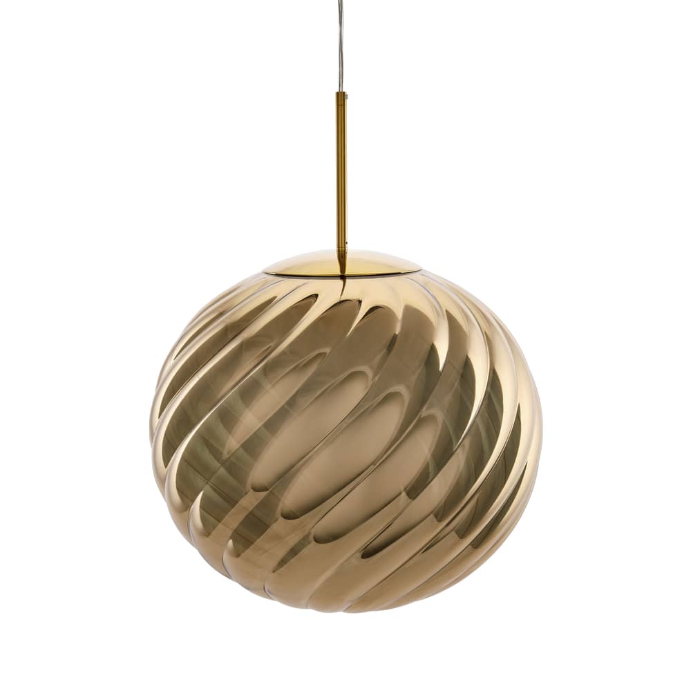 Suspension Whirl Large / LED - Ø 45 cm - Tom Dixon - Or - Polycarbonate semi-métallisé