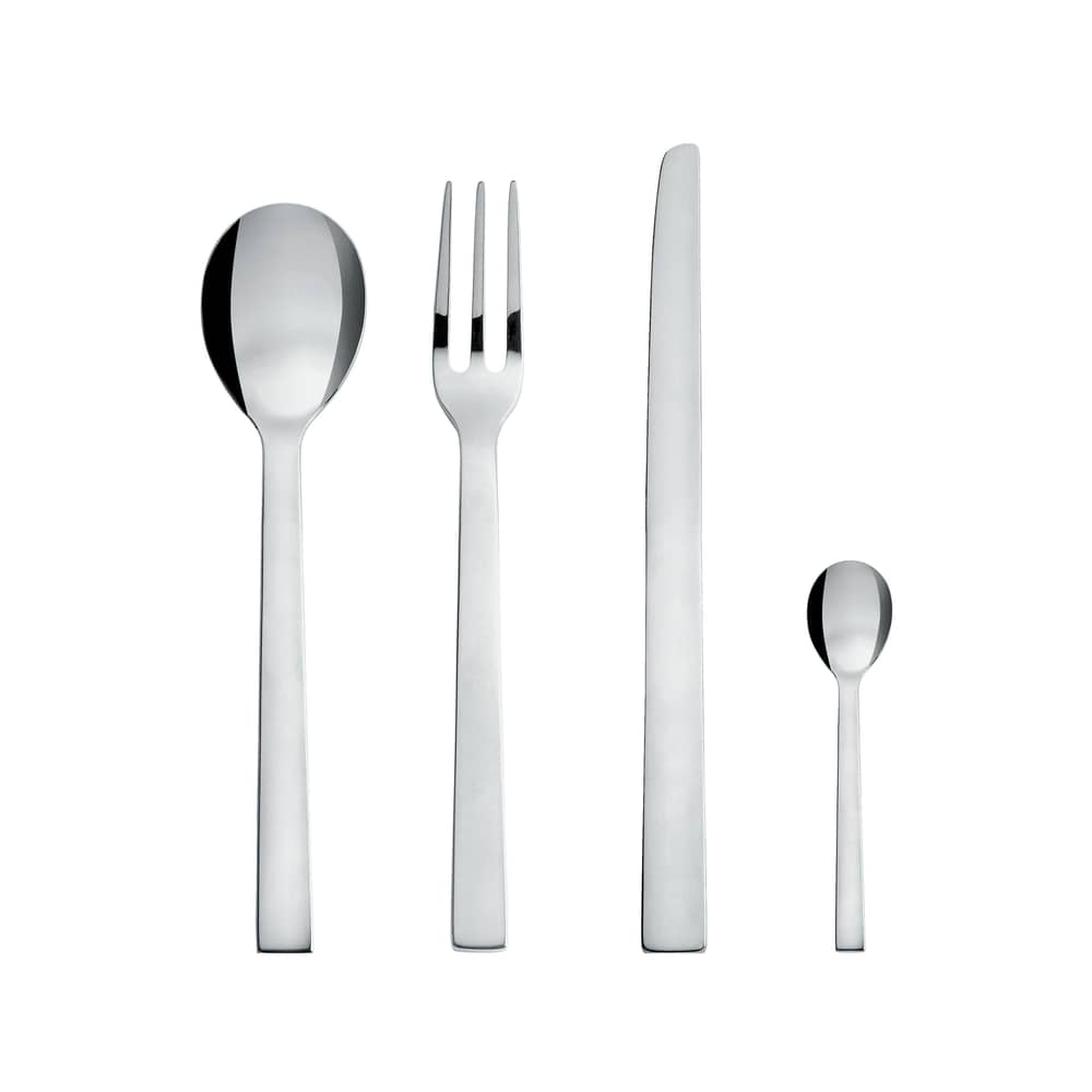 Besteckgarnitur Santiago metall 24 tlg. - Alessi - Stahl poliert - polierter rostfreier Stahl