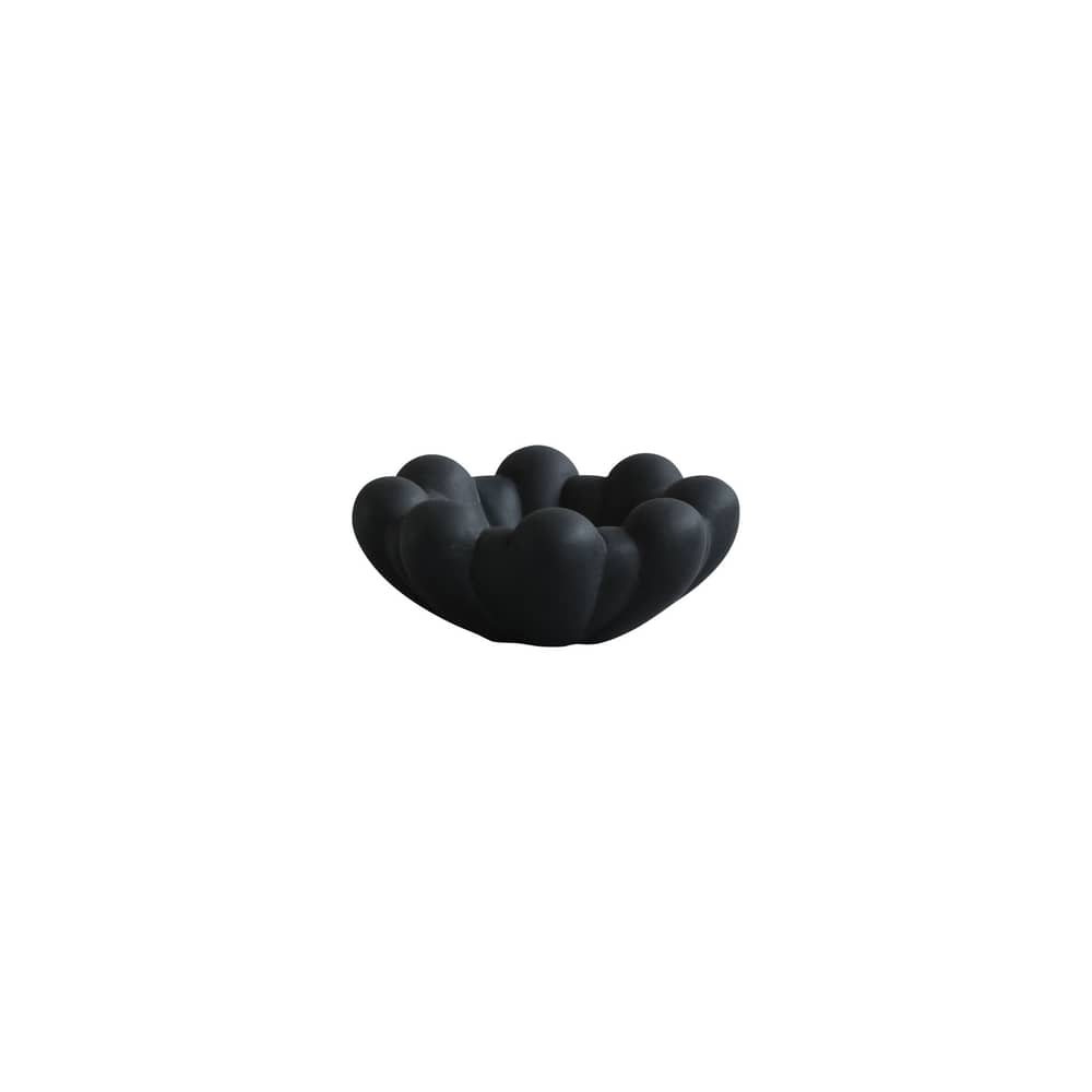 Schale Bloom Mini keramik schwarz / Ø 15,5 x H 6 cm - 101 COPENHAGEN - Schwarz - Faserbeton, Keramik