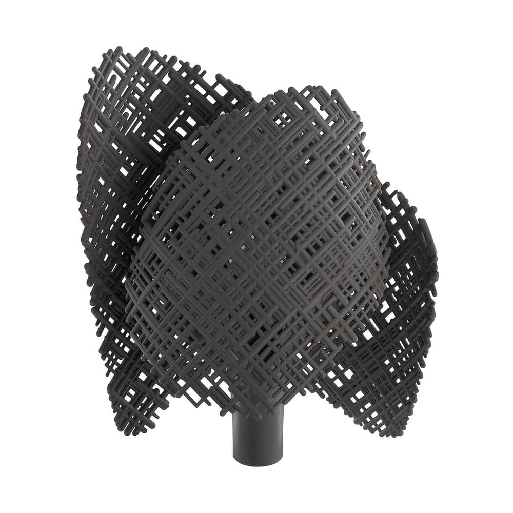 Lampada da tavolo Tea materiale plastico grigio / L 28 x H 32,5 cm - Materiale riciclato - Kartell - Antracite - ABS riciclato