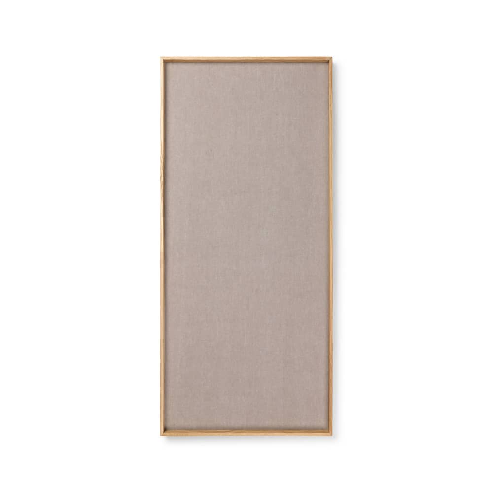 Memo board Scenery holz natur / L 45 x H 100 cm - Eiche & Kork mit Stoff bezogen - Ferm Living - L 45 x H 100 cm - Eiche - Eiche, Gewebe, Kork
