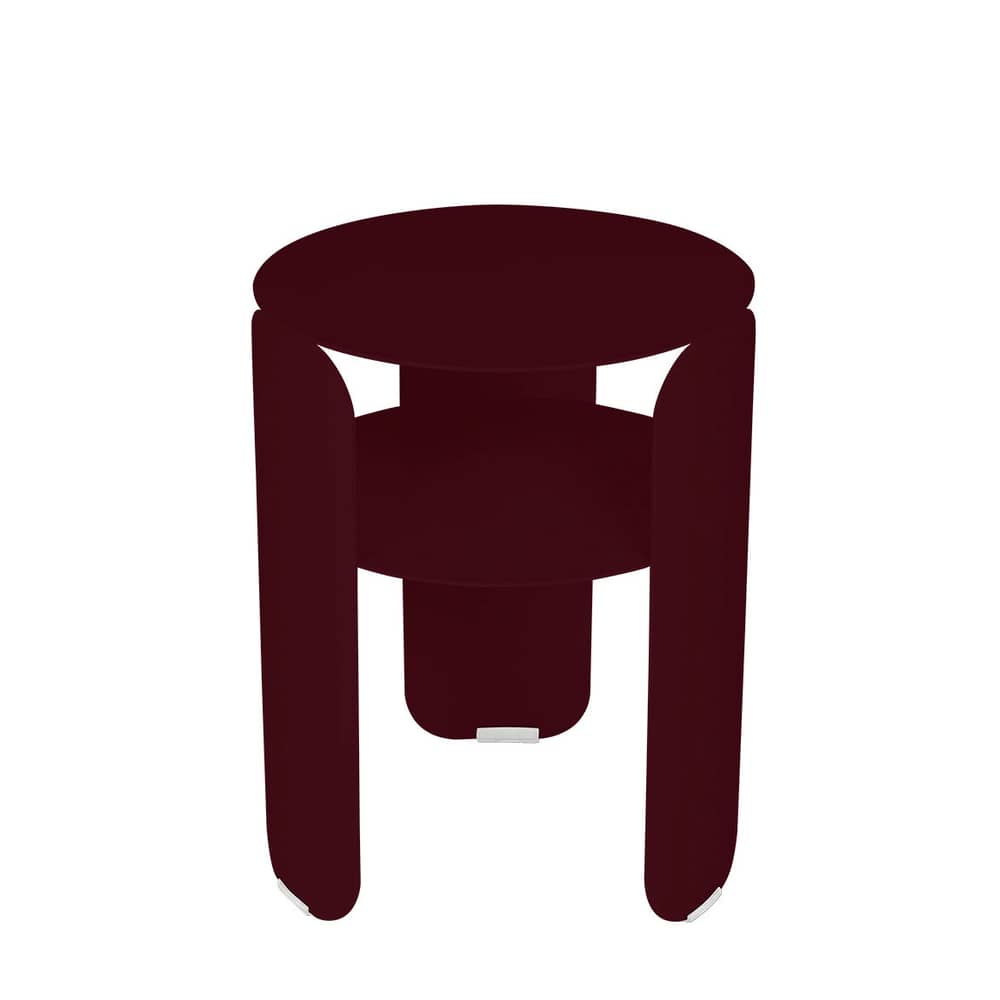 Table d\'appoint Bebop / Ø 35 x H 45 cm - Fermob - Cerise noire - Aluminium peint