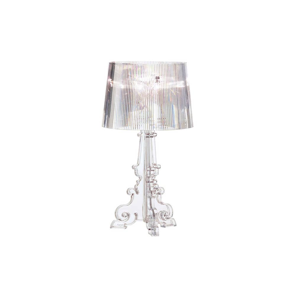 Table lamp Bourgie Kartell / H 68 to 78 cm - Transparent - Plastic