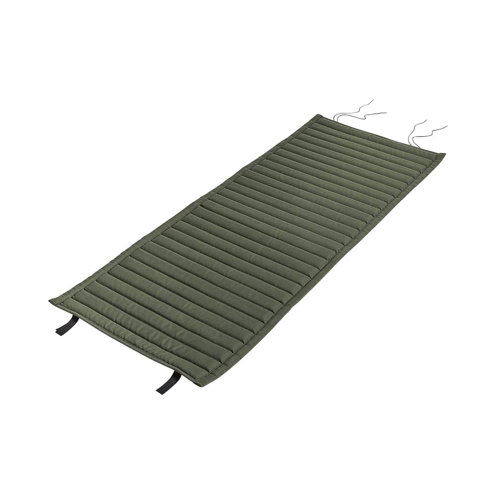 Zubehör  textil grün / Integralkissen Quilted - Für Lounge Sessel Palisade mit niedriger Rückenlehne - Hay - Olive - Schaumstoff