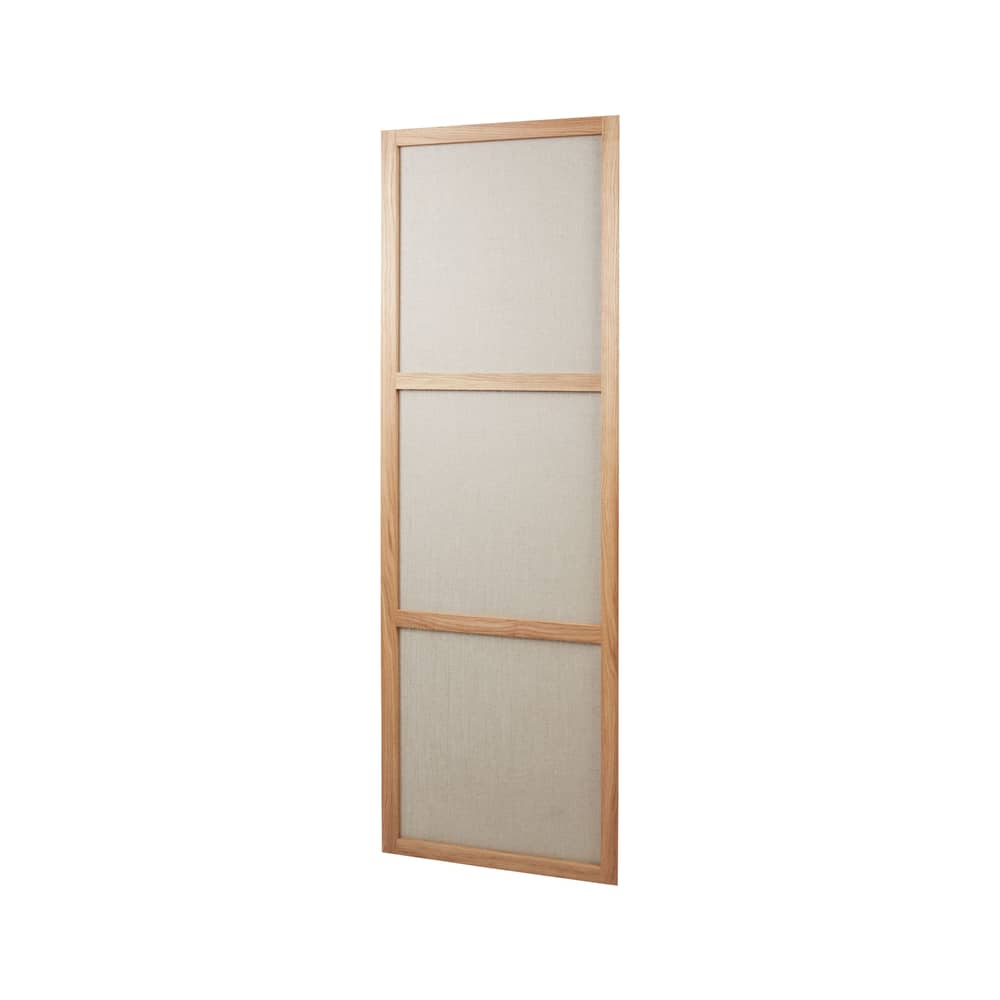 Zubehör  holz beige / Zusatzpaneel für Paravent Frame - B 58 x H 180 cm - Frama  - Zusätzliches Panel / Eiche & Leinen beige - geölte Eiche, Leinenstoff