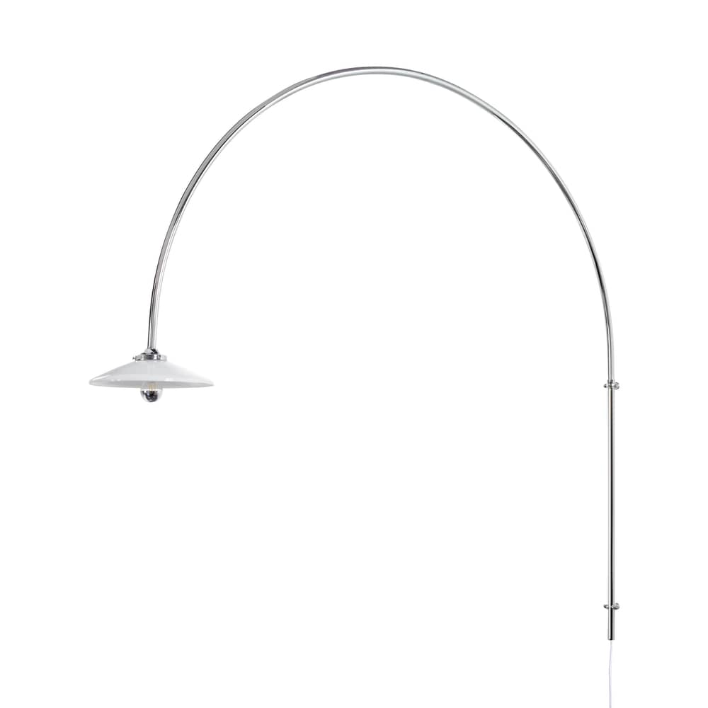 Applique con presa Hanging Lamp n°3 metallo argento / H 135 x L 137,5 cm - valerie objects - Acciaio cromato - Acciaio cromato, Vetro