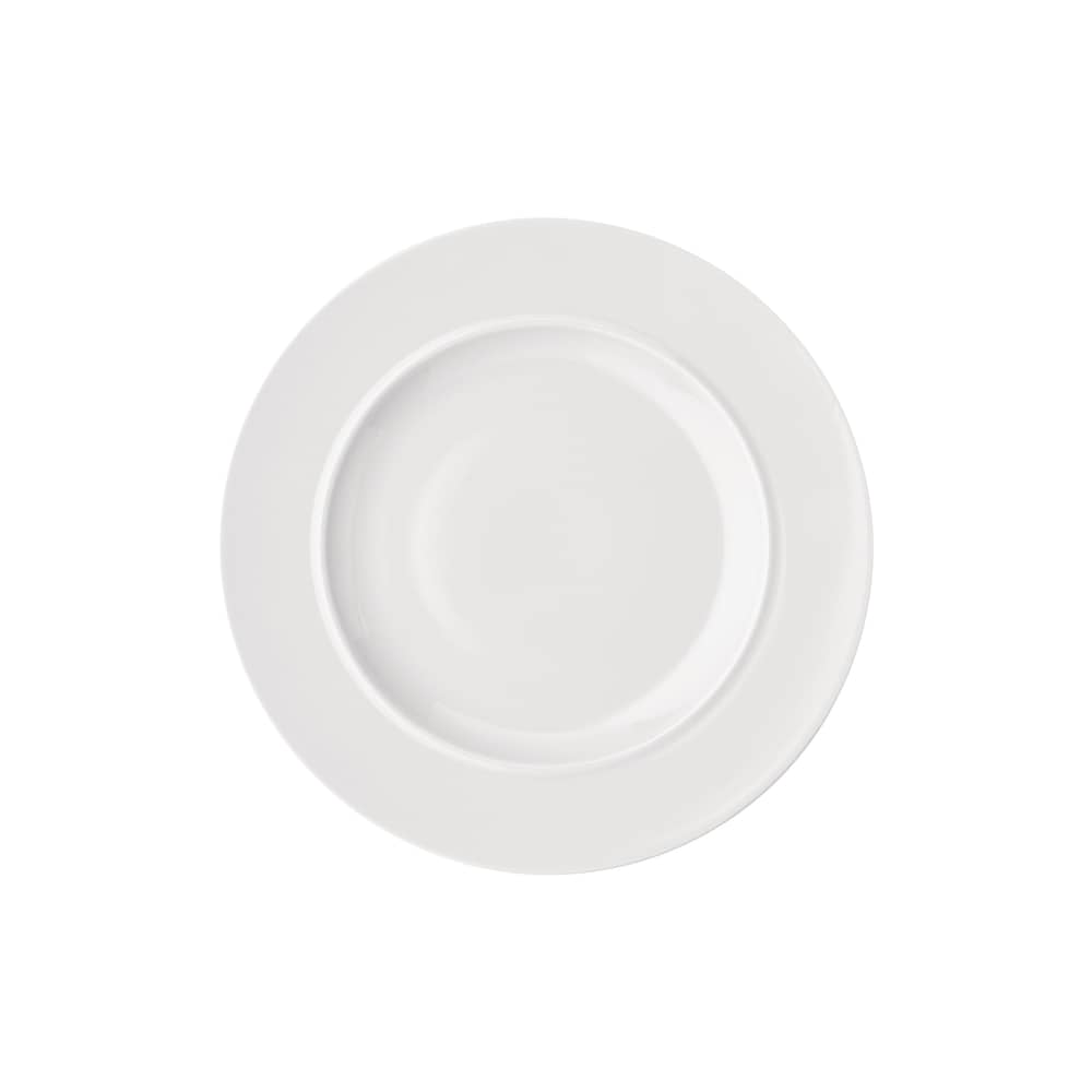 Set 4 assiettes La Bella Tavola Ø 27 cm - céramique / Ettore Sottsass - Alessi - Blanc uni - Porcelaine fine
