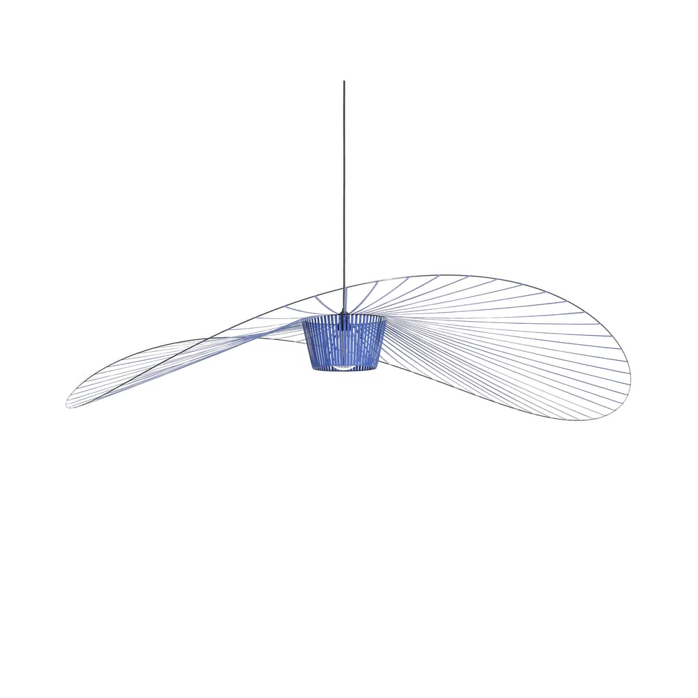 Vertigo Pendant plastic material blue Large / Ø 200 cm - Constance Guisset, 2010 - Petite Friture - Cobalt blue - Fibreglass, Polyurethane