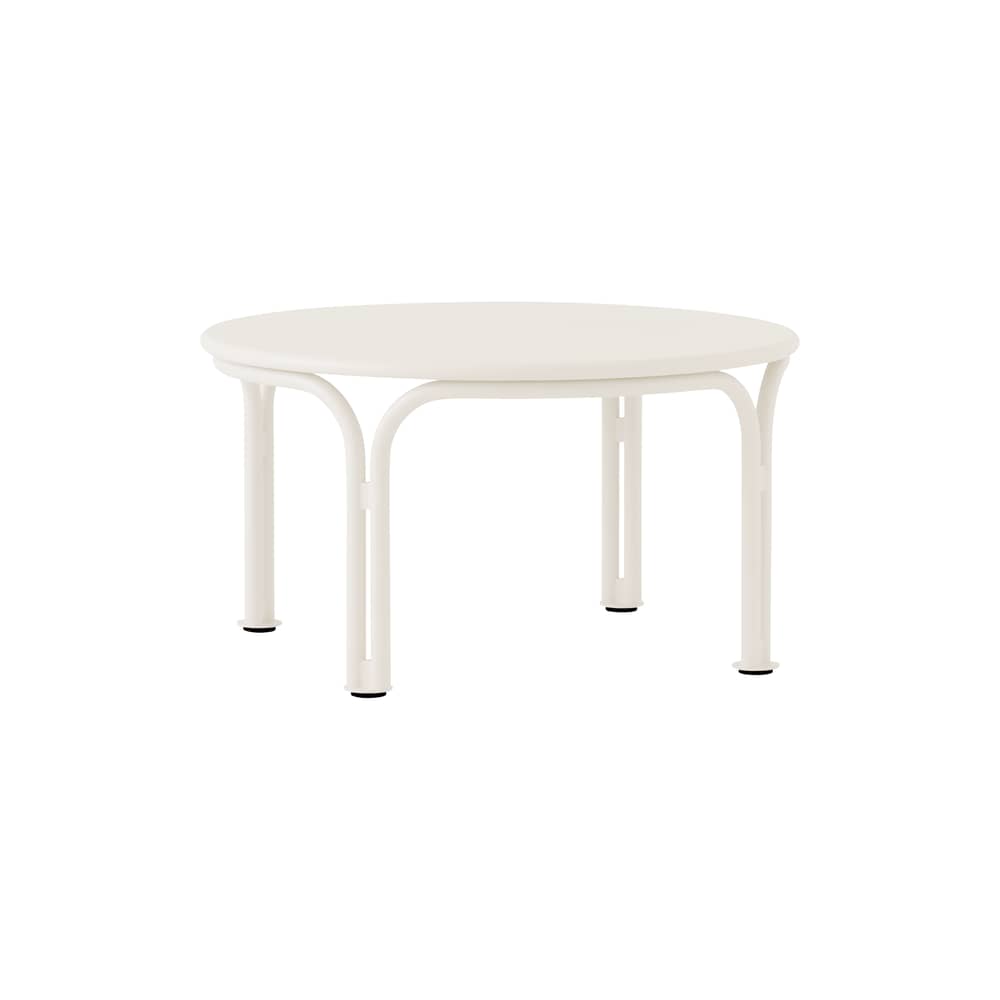 Table basse Thorvald SC108 métal blanc / Ø 70 x H 37 cm - &tradition - Ivoire - Acier thermolaqué