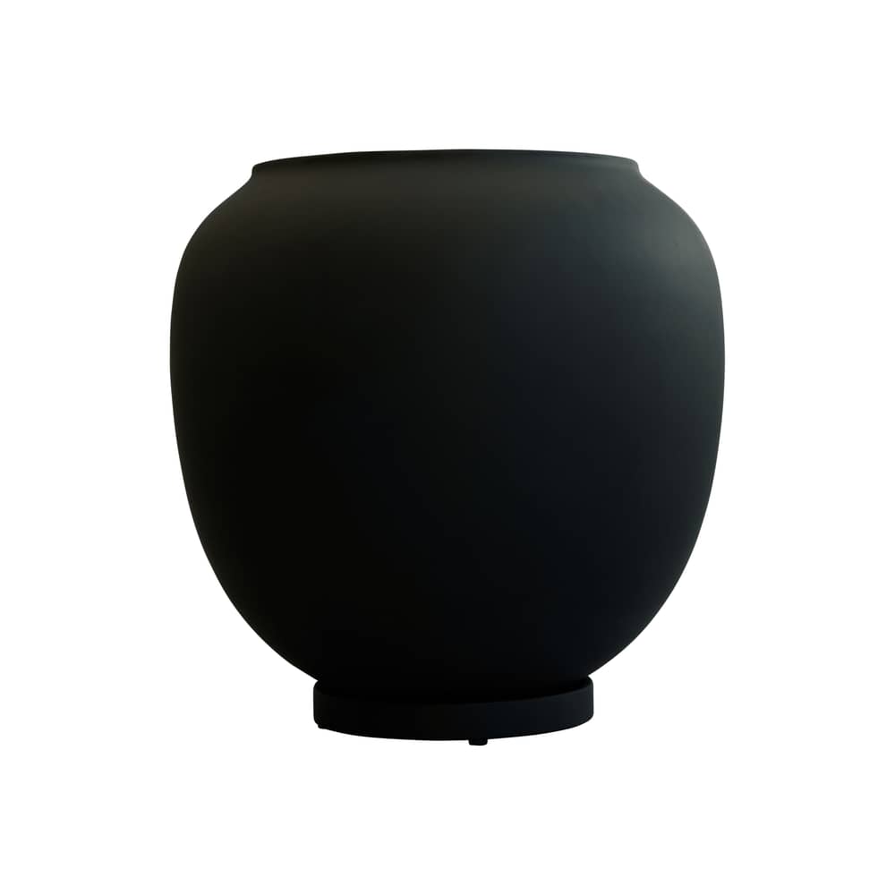 Blumentopf Sunao Big keramik schwarz / Glatte Oberfläche - Ø 53 x H 53 cm - 64 Liter - 101 COPENHAGEN - Schwarz - Keramik
