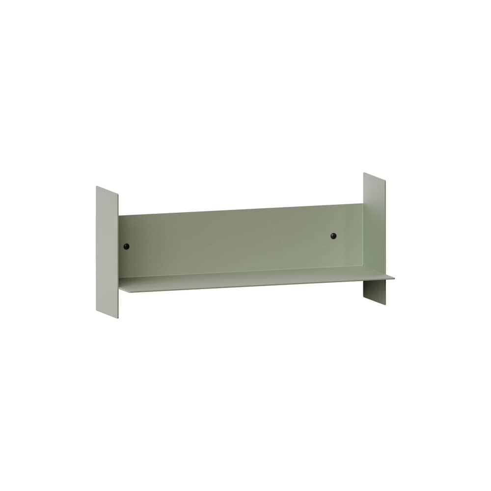 Regal Pli metall grün / B 45 x T 15 cm - TIPTOE - Grau Eukalyptusgrau - thermolackierter Stahl