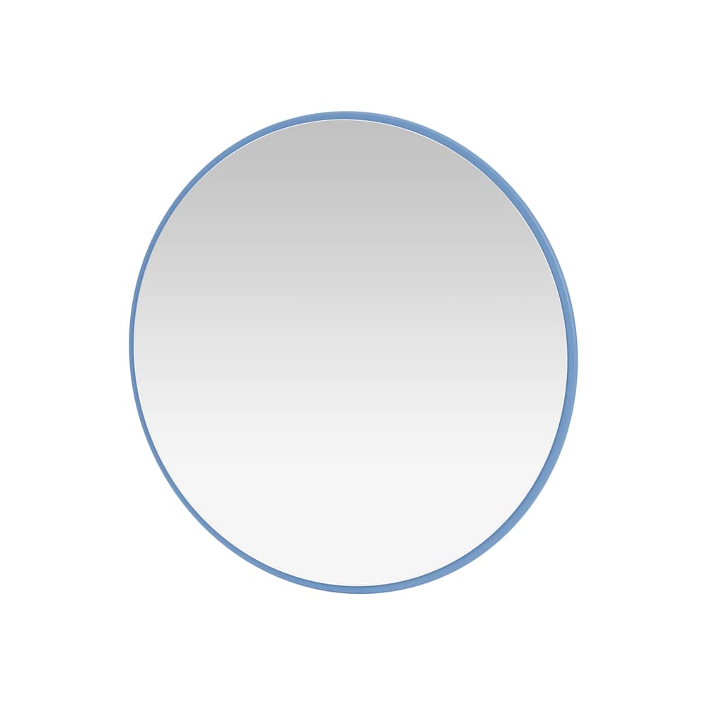 Colour Frame - Around Wall mirror wood blue / Ø 69.6 cm - MONTANA - Azure 154 -  Verre miroir, Lacquered MDF