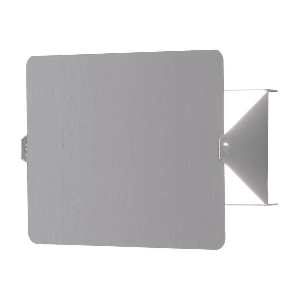  Wall light with plug grey silver metal with pivoting shutter E14 / Charlotte Perriand, 1962 - Nemo - Anodised aluminium - Anodized aluminium, Painted metal