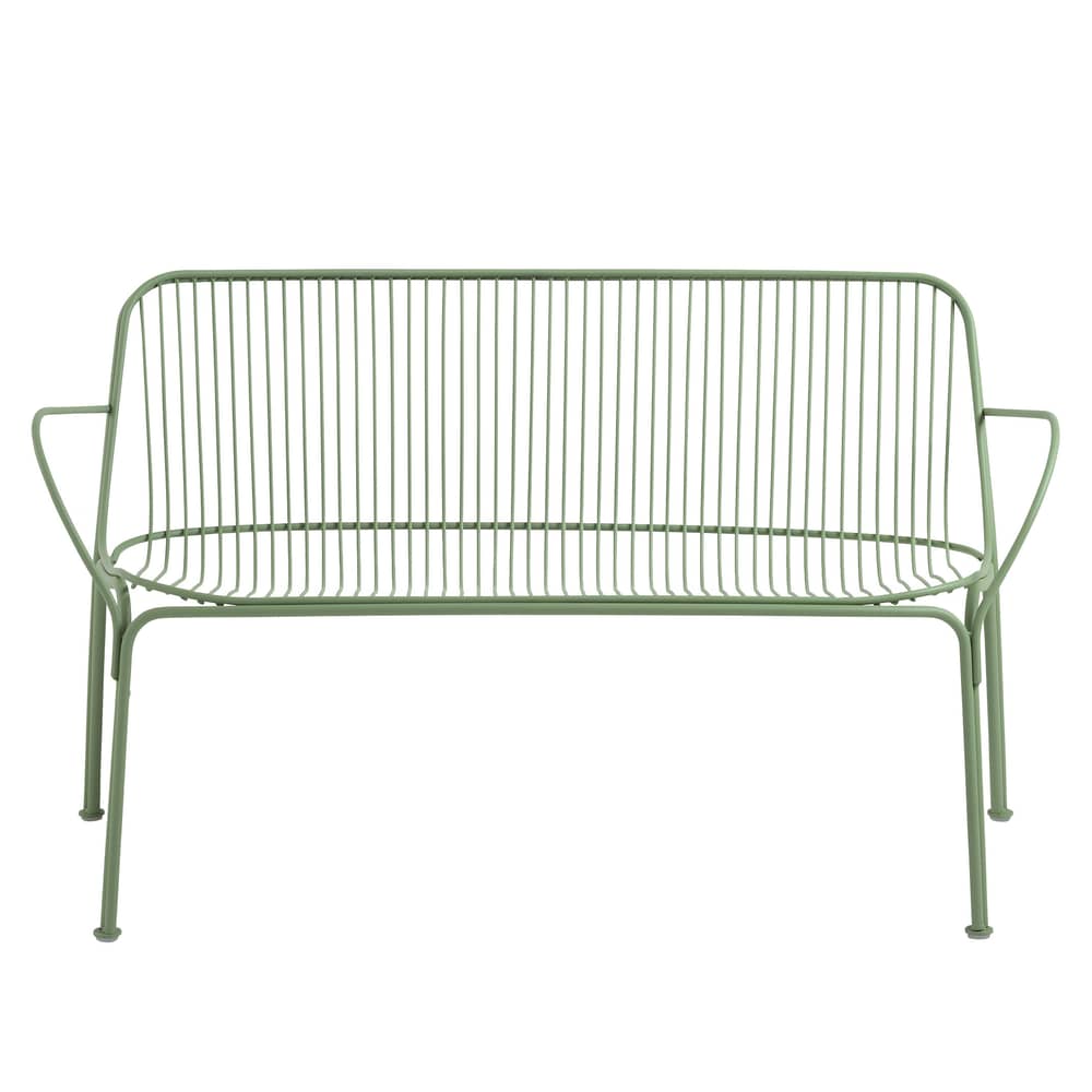 Gartensofa 2-Sitzer HiRay metall grün / Metall - L 121 cm - Kartell - Grün - bemalter galvanisierter Stahl