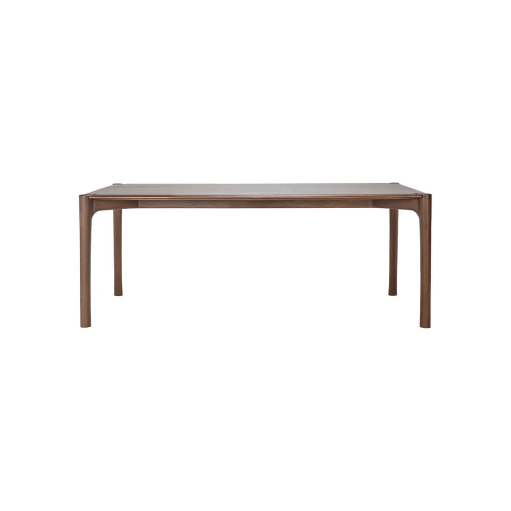 rechteckiger Tisch PI holz natur / 200 x 95 cm - Teakholz massiv / 8 Personen - Ethnicraft - 200 x 95 cm / Teakholz braun - Festes Teakholz gebeizt