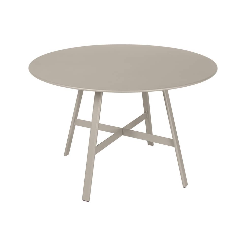So’O Round table metal beige / Ø 117 cm - 6 personnes - Fermob - Muscade - Steel