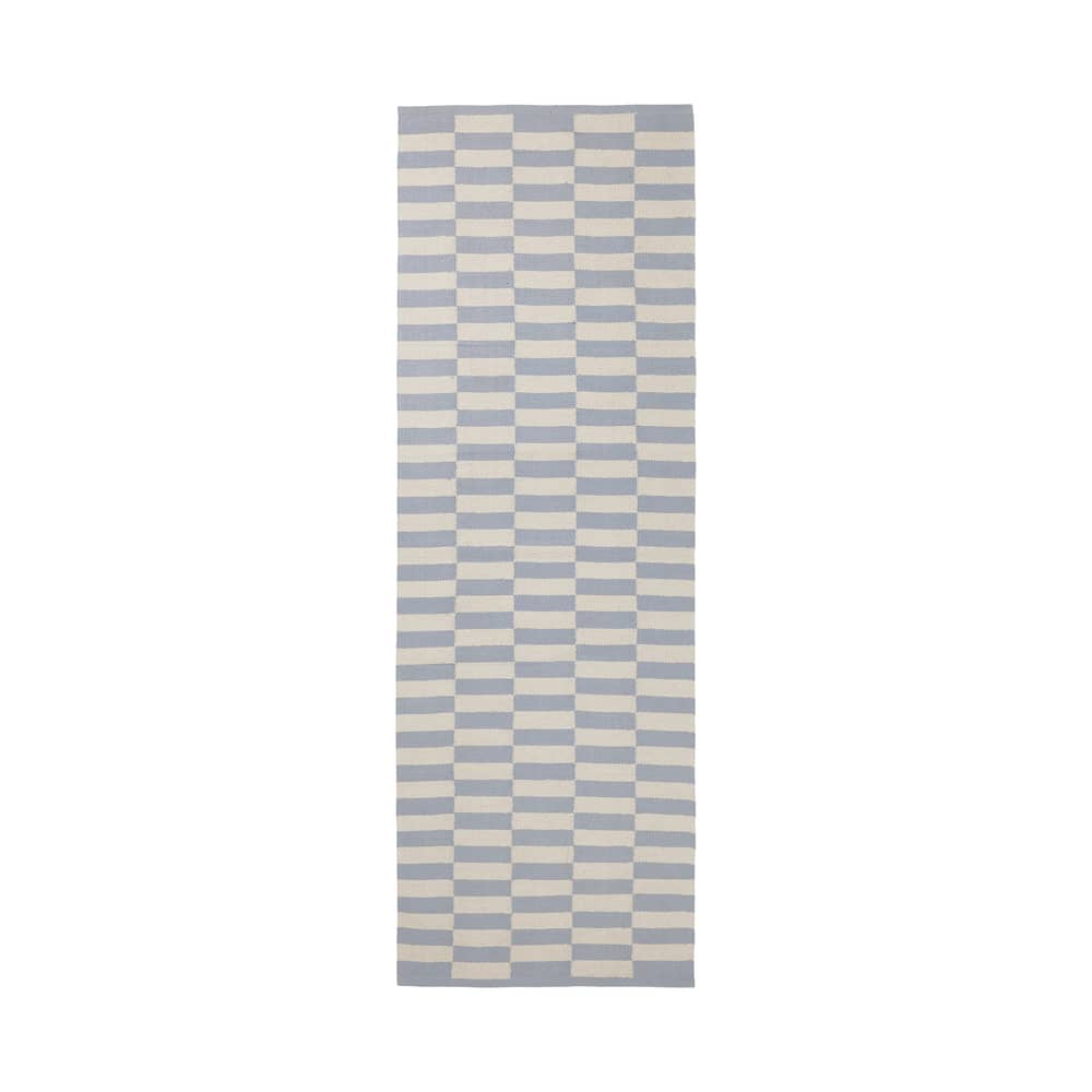 Tapis Jane bleu / 70 x 200 cm - BROSTE COPENHAGEN - Bleu poudré - Coton