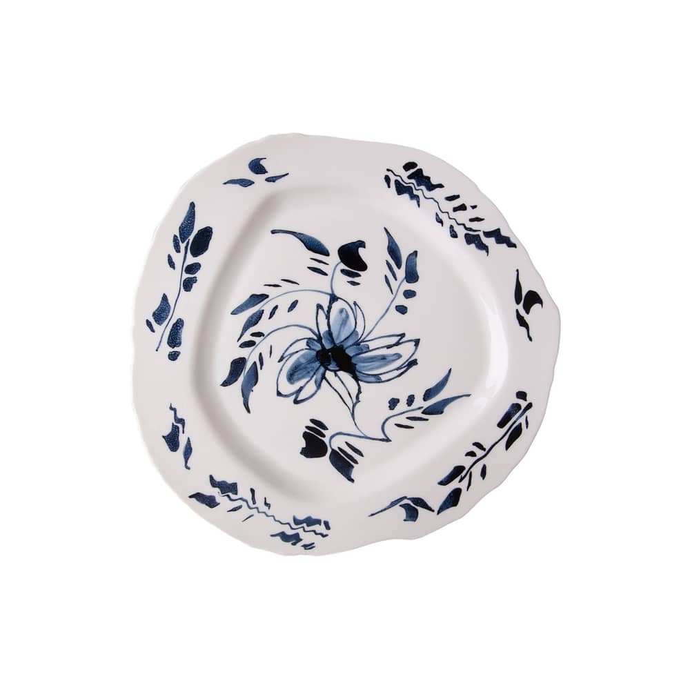 Assiette Classics on Acid - English Delft céramique bleu blanc / Ø 28 cm - Seletti - English Delft - Porcelaine fine