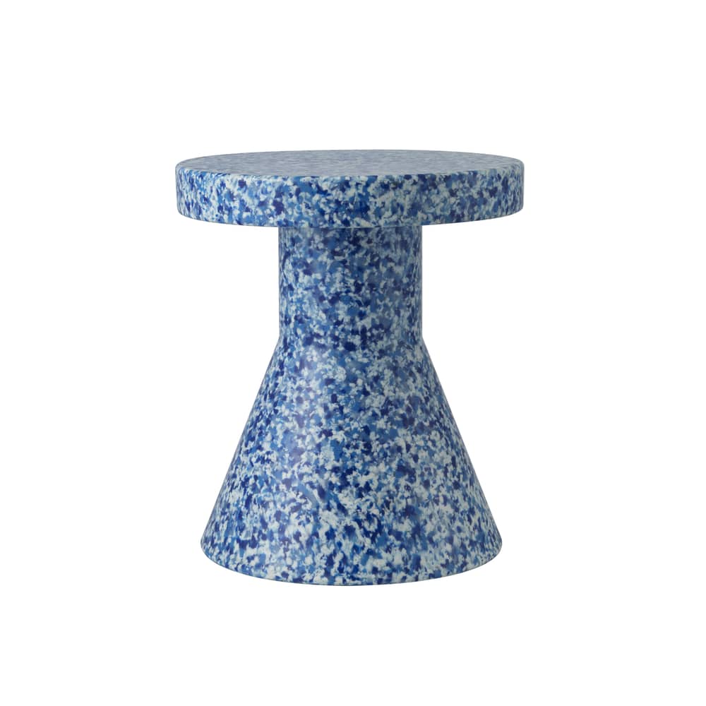 Tabouret Bit Cone / Table d\'appoint - H 42 cm / Recyclé - Normann Copenhagen - Bleu - Polyéthylène recyclé