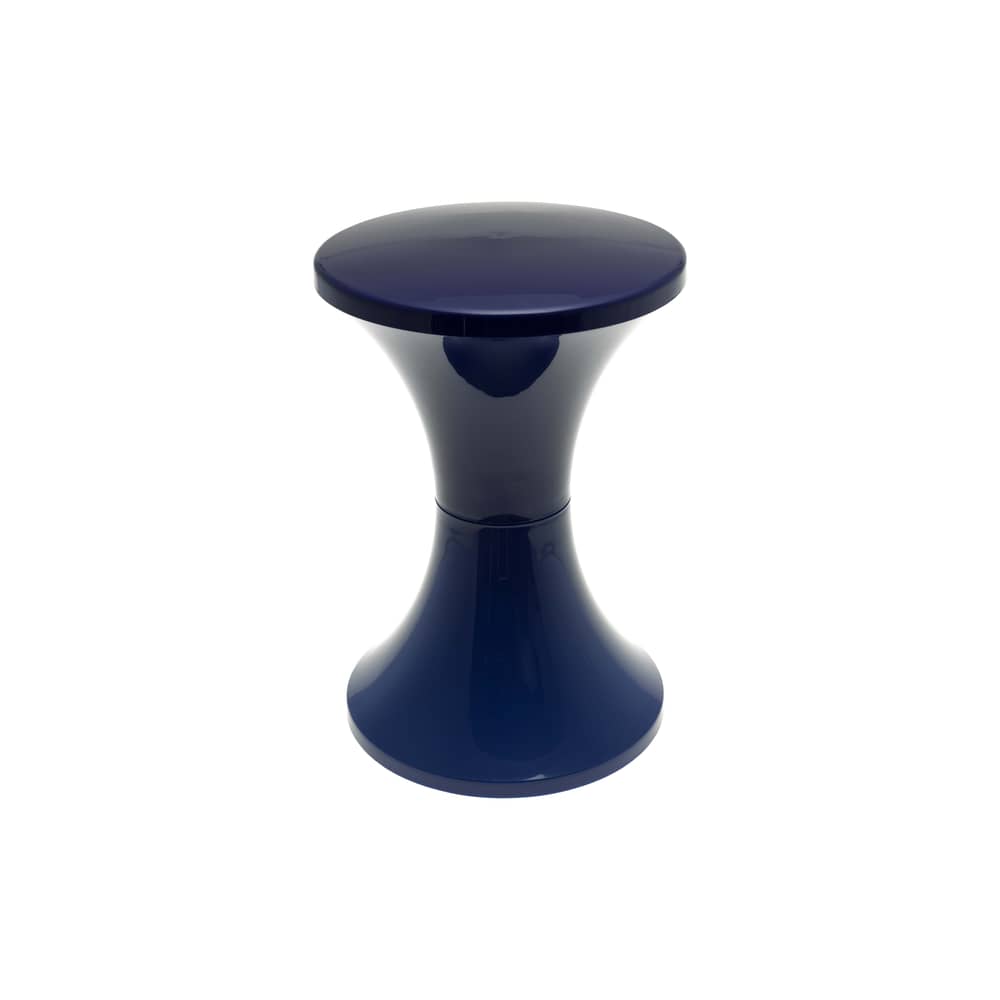 Tabouret Tam Tam Pop plastique bleu / Réédition 1968 / Seconde vie - Stamp Edition - Bleu Navy - Polypropylène opaque