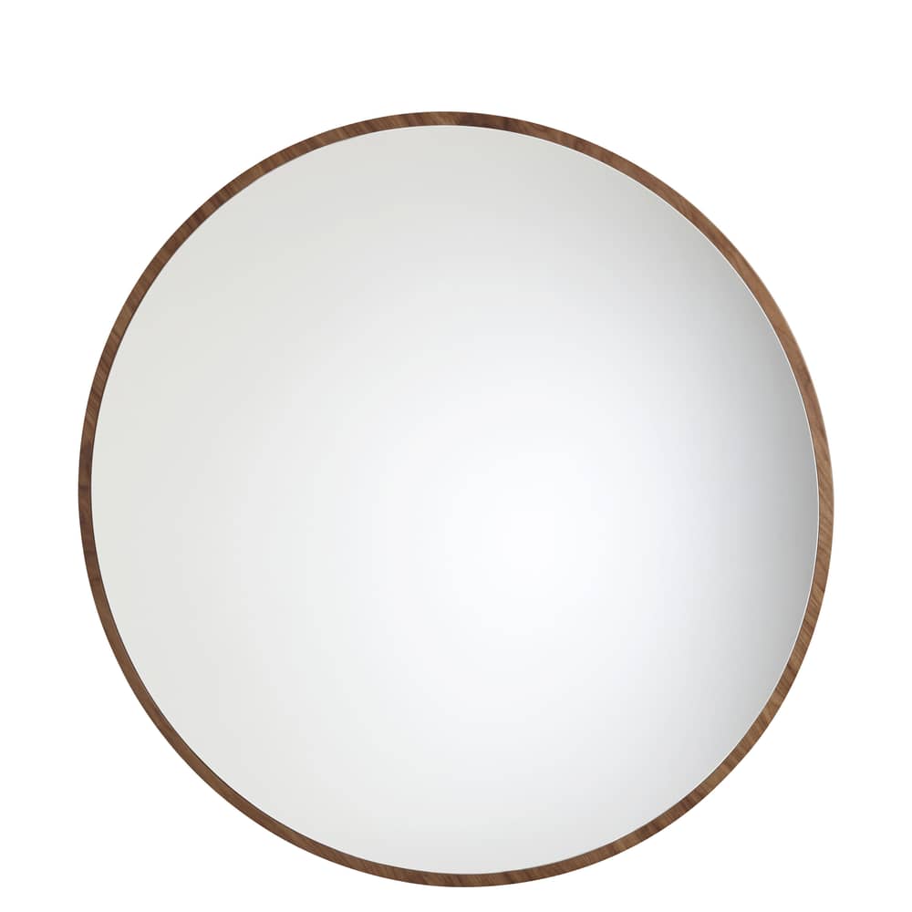Wandspiegel Bulle Medium holz natur Größe M / Ø 75 cm - Maison Sarah Lavoine - Nussbaum, geölt - Glas, Nuss, geölt