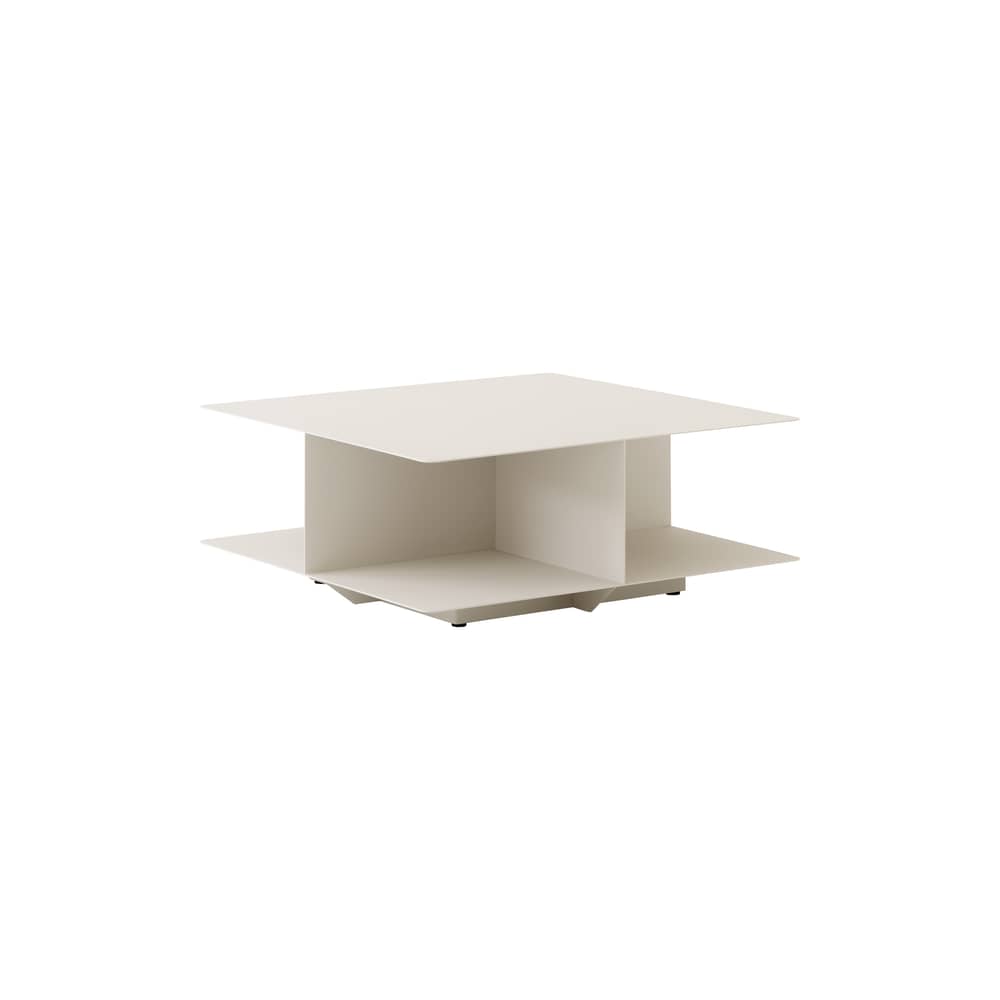 Couchtisch Develius EV3 metall weiß / 89 x 89 cm - &tradition - Elfenbein - thermolackierter Stahl