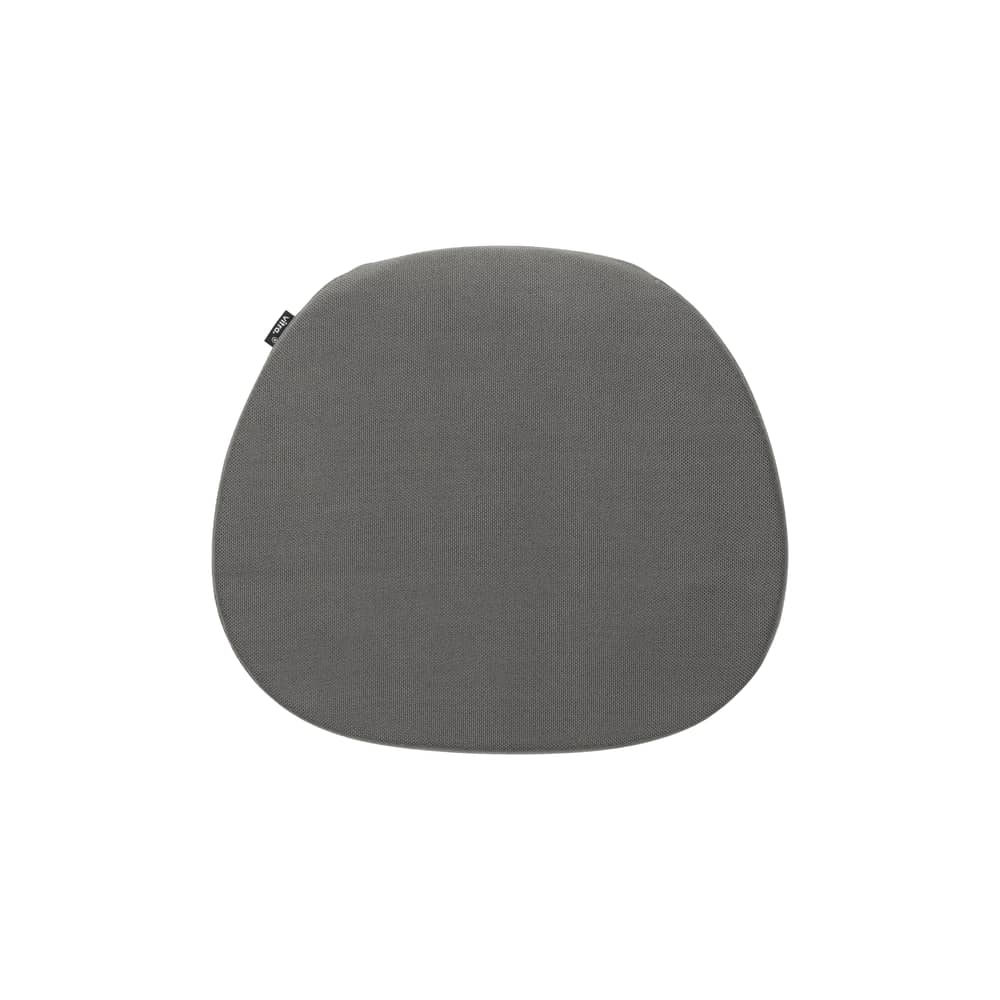 Cuscino per seduta Soft Seat OUTDOOR tessuto grigio / type B - L 41,5 x P 37 cm - Vitra - Grigio scuro (tessuto Simmons 61) - Schiuma di poliuretano, Tessuto outdoor