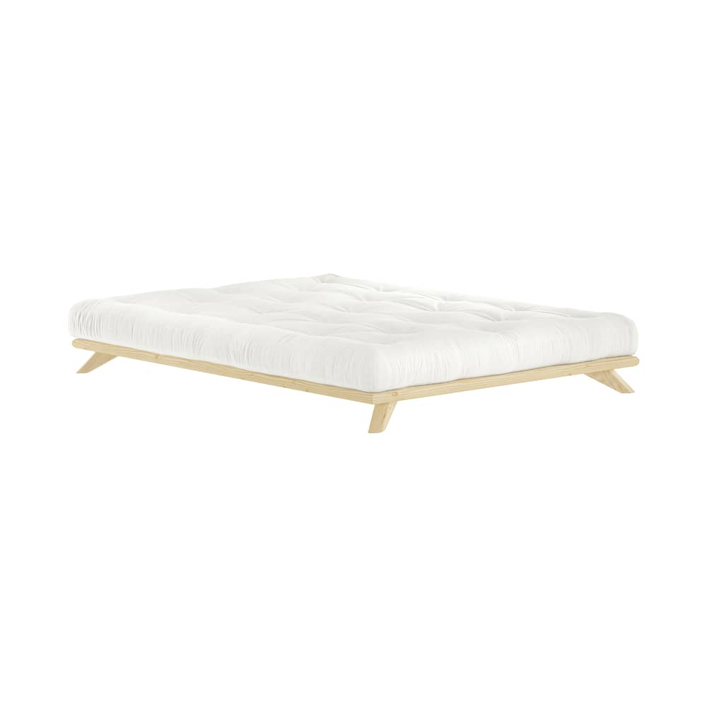 Lit double Senza / Pour matelas 160 x 200 cm - KARUP DESIGN - Pour matelas 160 x 200 cm - Pin massif certifié FSC