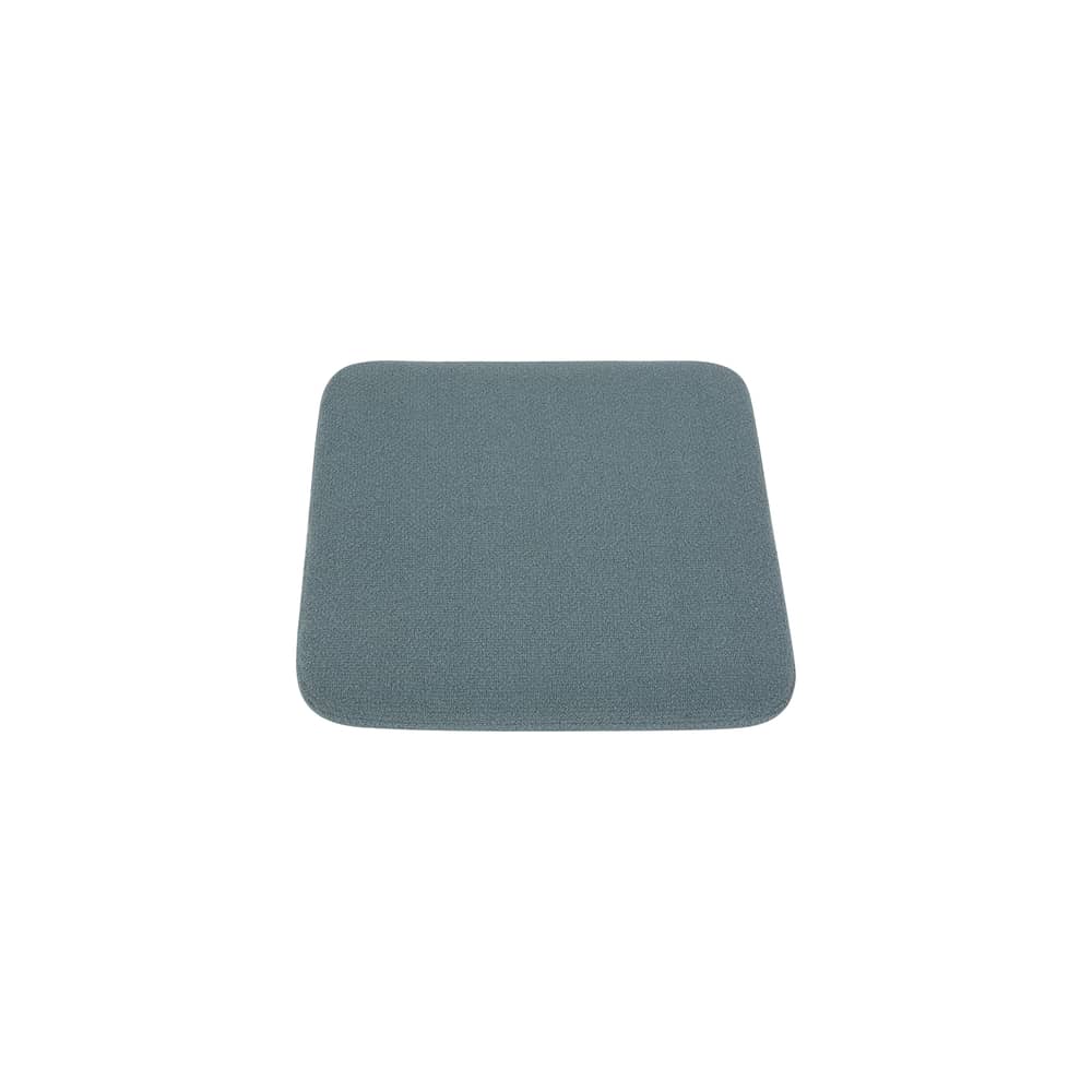 Zubehör  textil blau / Kissen für Hocker Curva - 27,5 x 32 cm - AYTM - Blau gelockt - Polyurethan-Schaum, Schlingenpol