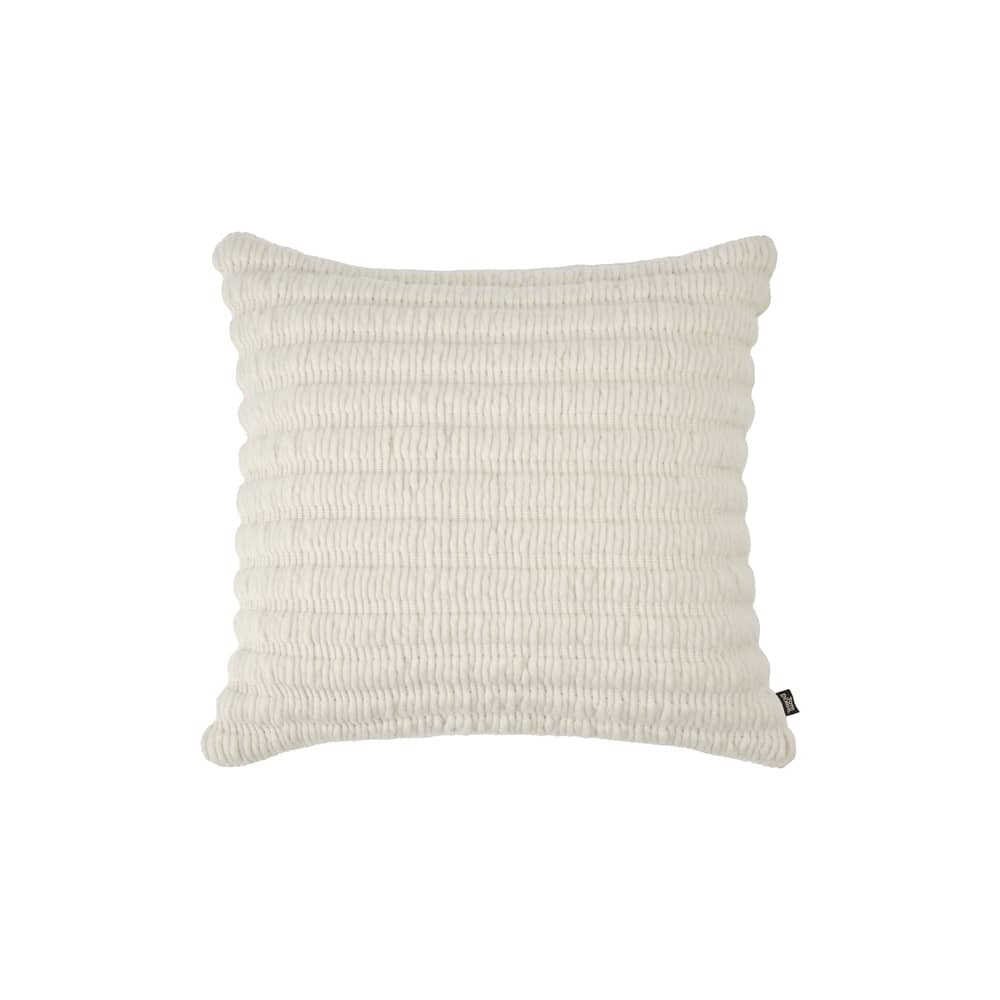 Coussin Ridge beige / 45 x 45 cm - Tissé main - Tom Dixon - Beige naturel - Coton, Laine