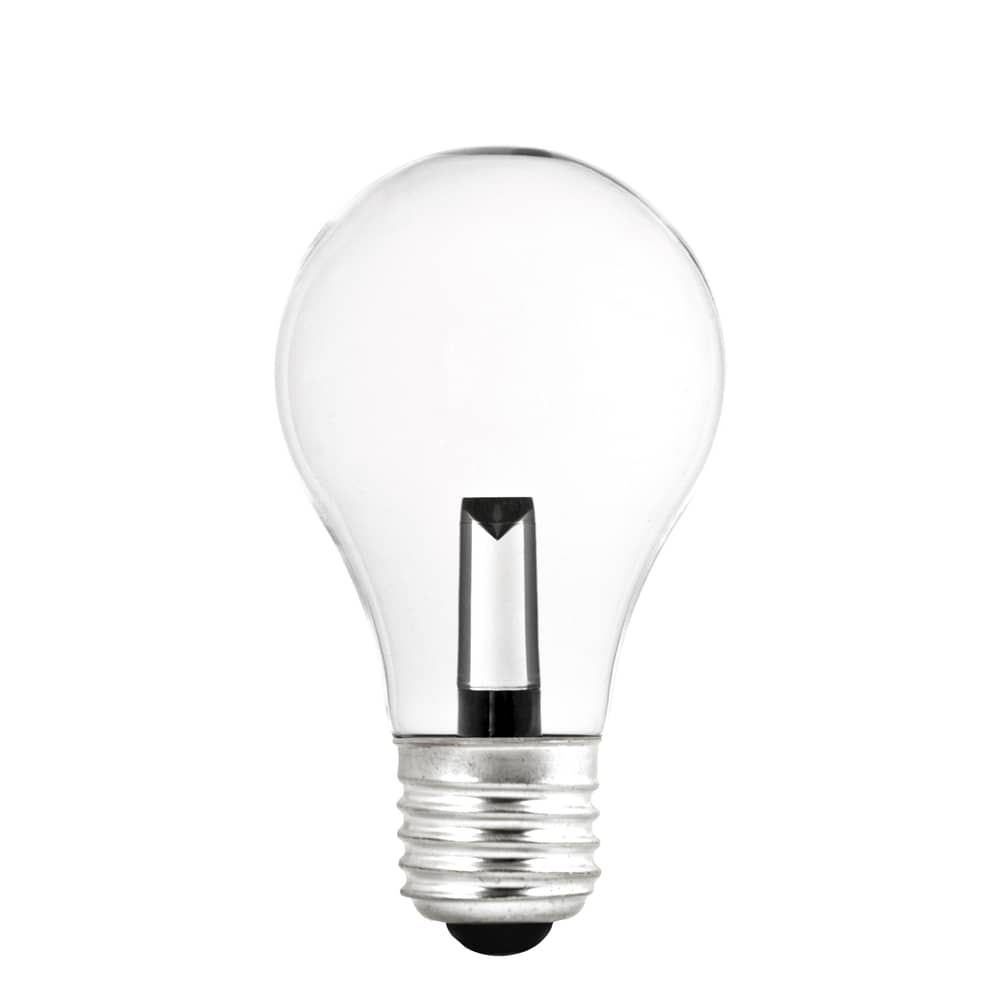 Dimmbare E27 LED-Lampe Classique A60 Monobloc glas transparent Klar / 1,5 W = 15 W – Warmweiß - Pop Corn - Transparent - Glas
