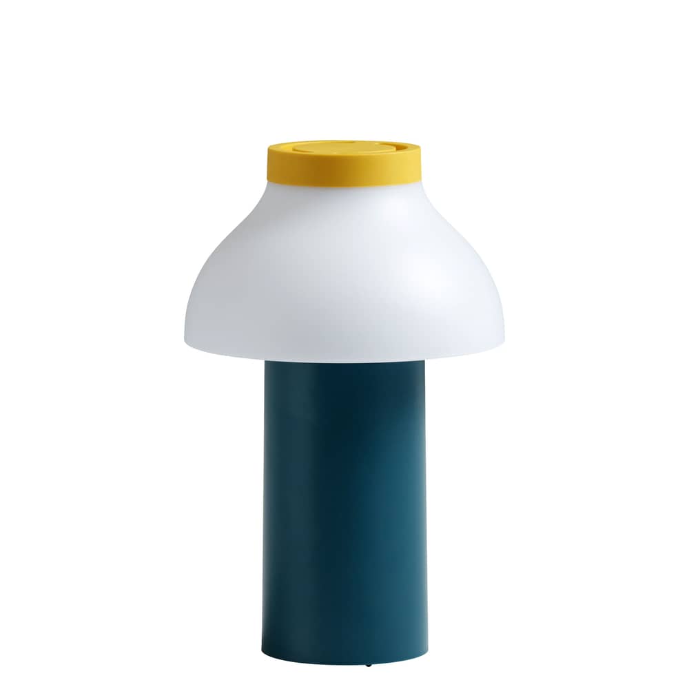 Lampe extérieur sans fil rechargeable PC Portable plastique bleu vert / Pierre Charpin - Hay - Vert Océan / Blanc - ABS, Polypropylène
