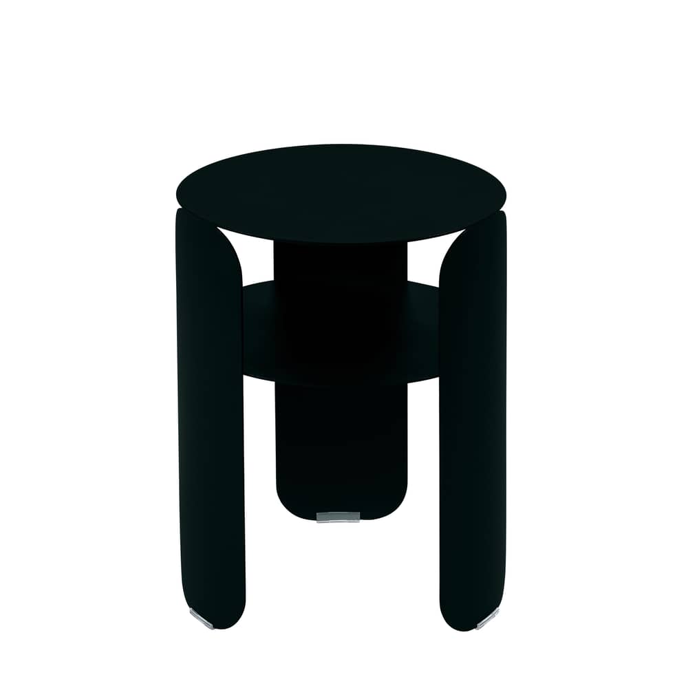Table d\'appoint Bebop / Ø 35 x H 45 cm - Fermob - Réglisse - Aluminium peint