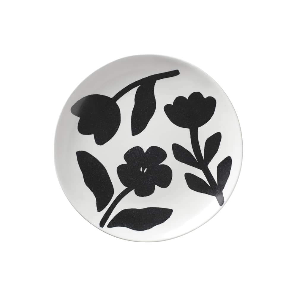 Teller Flora keramik schwarz / Ø 26 cm - BROSTE COPENHAGEN - Ø 26 cm / Schwarz - Sandstein