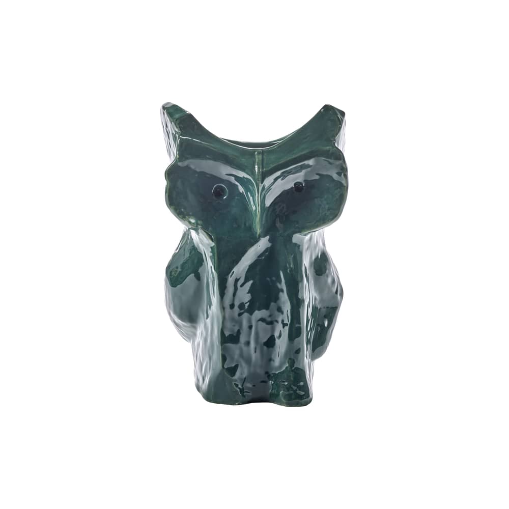 Vase After Midnight Owl  céramique vert / Large - H 30 cm - Serax - Vert foncé - Grès émaillé